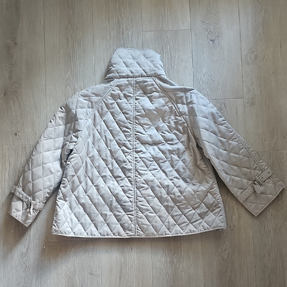 Tally Ho Quilted Beige Puffer Jacket - Picture 3 of 4
